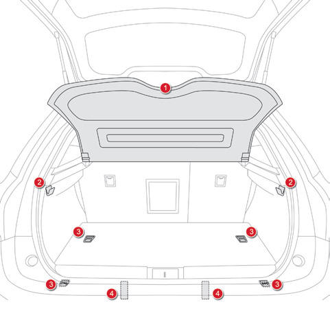 Allestimenti del bagagliaio