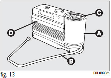 Kit di riparazione rapida pneumatici Fix & Go automatic