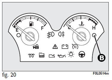 INDICATORE TEMPERATURA LIQUIDO RAFFREDDAMENTO MOTORE