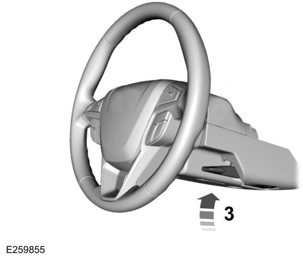 Regolazione del volante - Veicoli con: Piantone dello sterzo regolabile manualmente 