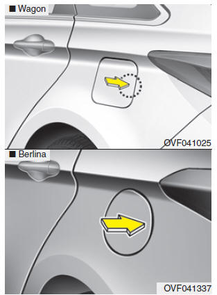 Sportello di rifornimento carburante