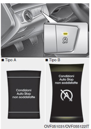 Sistema ISG (idle stop and go - sistema di arresto/avvio automatico del motore) (se in dotazione)