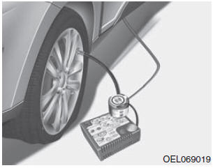 Foratura di un pneumatico (con TireMobilityKit) 