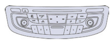 Autoradio senza display touch screen