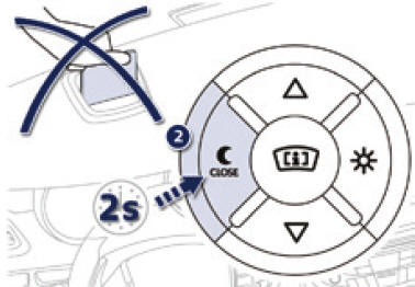 Visualizzazione dei dati di guida (head up display)