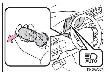 Attivazione del sistema dei fari abbaglianti automatici