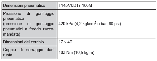 Pneumatici e cerchi