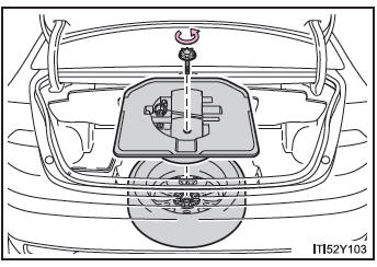 Estrazione della ruota di scorta (berlina)