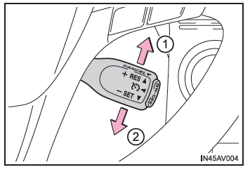 Regolazione velocità impostata