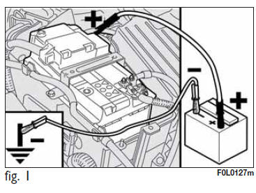 Avviamento con batteria ausiliaria