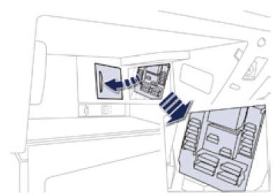 Fusibili dietro al cassettino portaoggetti