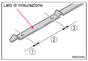 Astina di livello non piatta tipo A